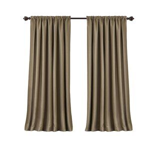 NWT Elrene Home Fashions Darkening Rod Pocket Window Panel Gold Yellow 52x84